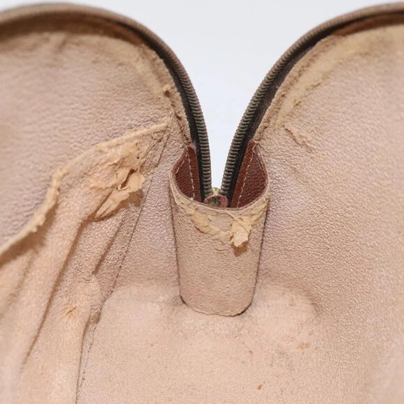 LOUIS VUITTON Monogram Trousse Demi Ronde Cosmetic Pouch M47520 LV Auth 125342 - Picture 12 of 16